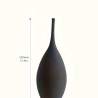 Moderne Vase schwarz Minimalismus Stil Decor Keramik  Ornamente 