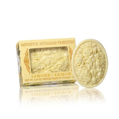 Handgearbeitete natürliche Duftseife Zitrone, 125 g