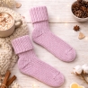 Kuschelige handgestrickte Socken aus Merinowolle aus dem Allgäu