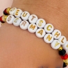 Deutschland Fan-Armband personalisiert  WM EM Armband Wunschtext
