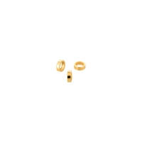 20x Messing Ring gold 2,5x0,8mm (Ø1,6mm) 24K vergoldet