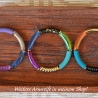 Buntes Tubeperlen-Armband – Elastisch, Boho, Festival, Hippie