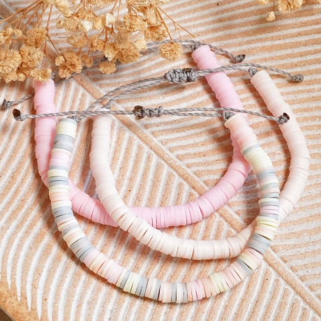 Katsuki-Perlen Freundschaftsarmband, Boho, Makramee, Geschenk