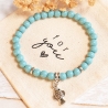 Handgemachtes Armband Fisch, Boho Hippie Schmuck, Geschenkidee