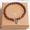 Perlenarmband Hundepfote, Boho Hippie Freundschaftsarmband, Trend