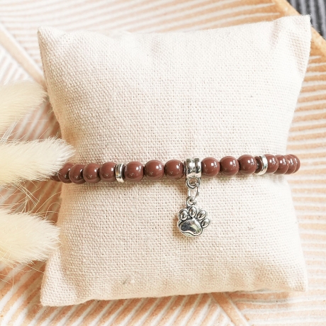 Perlenarmband Hundepfote, Boho Hippie Freundschaftsarmband, Trend