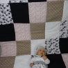 Krabbeldecke Juna, Patchwork, Kuscheldecke, Tagesdecke