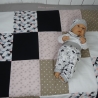 Krabbeldecke Juna, Patchwork, Kuscheldecke, Tagesdecke