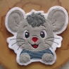 Applikation, Aufnäher, Maus, Mäusejunge