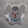 Applikation, Aufnäher, Maus, Mäusejunge