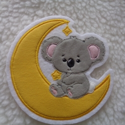 Koala mit Mond Applikation Aufnäher