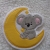 Koala mit Mond Applikation Aufnäher