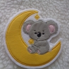 Koala mit Mond Applikation Aufnäher