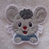 Applikation, Aufnäher, Maus, Mäusejunge