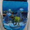 Turnbeutel, Sportbeutel, Kita-Tasche, Rucksack, Dinos
