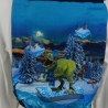 Turnbeutel, Sportbeutel, Kita-Tasche, Rucksack, Dinos