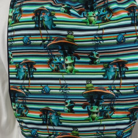 Turnbeutel, Sportbeutel, Kita-Tasche, Rucksack, lustige Aliens