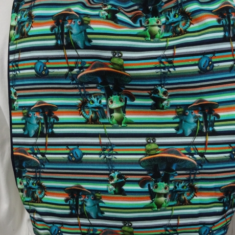 Turnbeutel, Sportbeutel, Kita-Tasche, Rucksack, lustige Aliens
