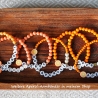 Perlenarmband Aperol, Freundschaftsarmband, Geschenk, Boho Hippie