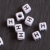 10 Buchstabenperlen H 6x6 mm