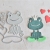Stanzschablone Scrapbooking Schablonen Stanzen Frosch König
