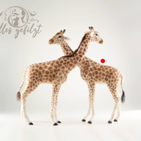 Giraffe, gefilzt