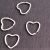 2 Schlüsselringe ( Schlüssel Schlüsselanhänger ) 3 cm Herz