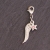 1 Charms Anhänger Flügel Feder