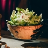 Olivenholz-Salat-Schüssel – Handgefertigt, Umweltfreundlich