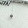 Kette Tiny Rauchquarz Delicate Silber Zart