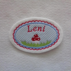 Applikation/Aufnäher mit Wunschnamen/text