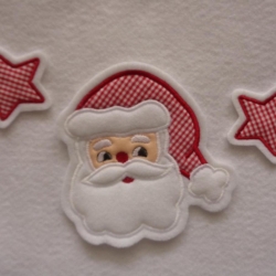 Applikation/Aufnäher Nikolaus 3 tlg. Set