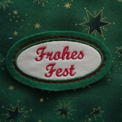 Applikation/Aufnäher Frohes Fest