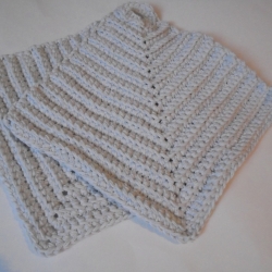 Gehäkelte Topflappen im 2er Set aus grau BW, ähnlich Schulgarn