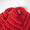 Gehäkelte Topflappen 2er Set aus roter BW,ähnlich Schulgarn
