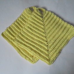 Gehäkelte Topflappen im 2er Set aus gelber BW, ähnlich Schulgarn