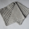 Gehäkelte Topflappen 2er Set aus hellbrauner BW,ähnlich Schulgarn