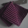 Gehäkelte Topflappen 2er Set aus rosa/altrosa BW, ä. Makramee