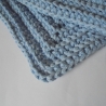 Gehäkelte Topflappen 2er Set aus hellblauer BW, ä. Makramee
