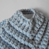 Gehäkelte Topflappen 2er Set aus hellblauer BW, ä. Makramee