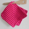Gehäkelte Topflappen 2er Set aus pinker BW,ähnlich Schulgarn