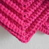 Gehäkelte Topflappen 2er Set aus pinker BW,ähnlich Schulgarn