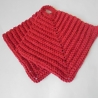 Gehäkelte Topflappen 2er Set aus roter BW, ä. Makramee
