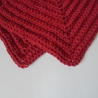 Gehäkelte Topflappen 2er Set aus roter BW, ä. Makramee