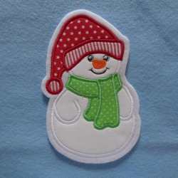 Applikation/Aufnäher süsser Schneemann Applikation/Aufnäher süsser Schneemann