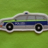Applikation/Aufnäher Polizeiauto, Polizei