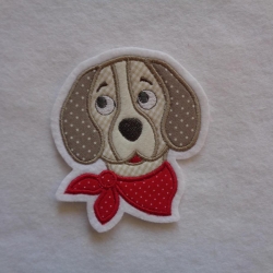 Applikation/Aufnäher süsser Hundewelpe, Hund Applikation/Aufnäher süsser Hundewelpe, Hund
