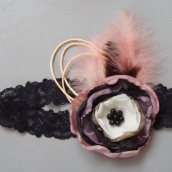 Spitzenstirnband mit Blume