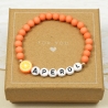 Perlenarmband Aperol, Freundschaftsarmband, Geschenk, Boho Hippie