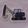Applikation/Aufnäher Bagger